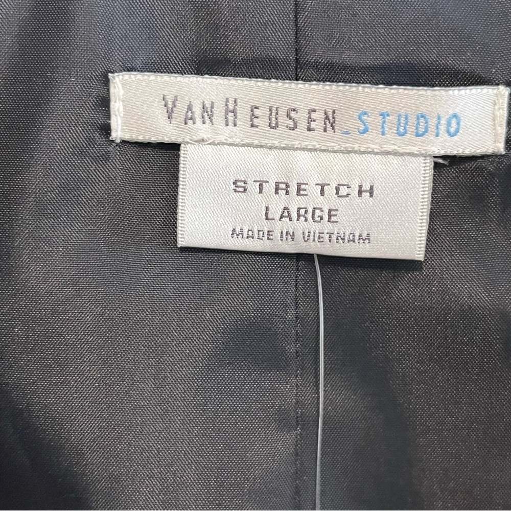 Van Heusen Studio Houndstooth Vest Large - Picture 4 of 6